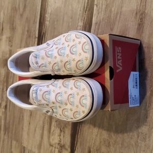 Kids rainbow vans size 13.5